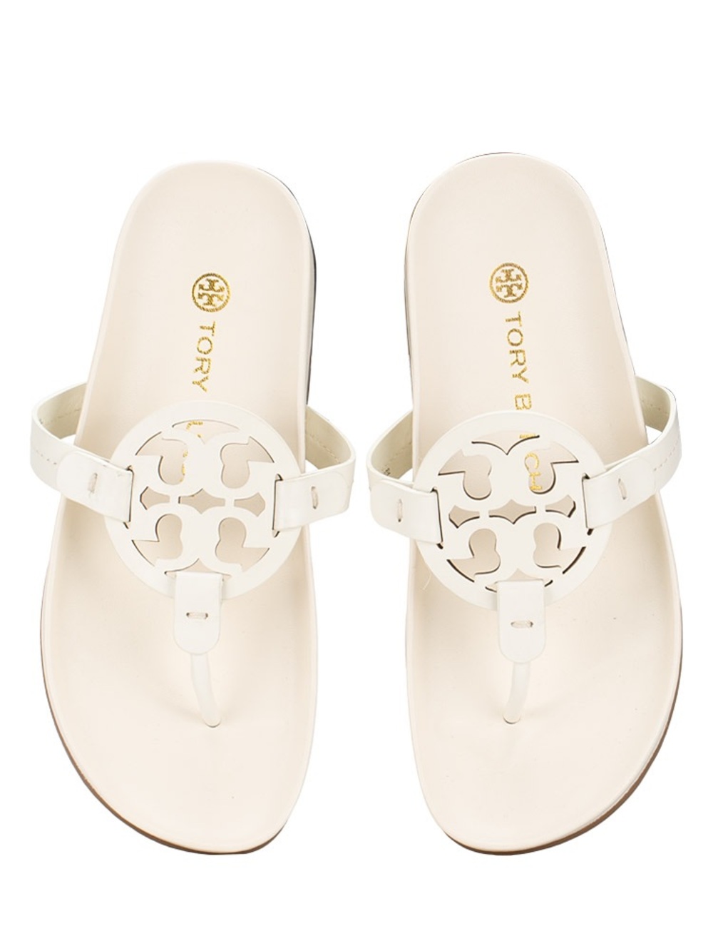 Tory Burch White Thong Sandals Miller Cloud 
NEW IN BOX SIZE 39